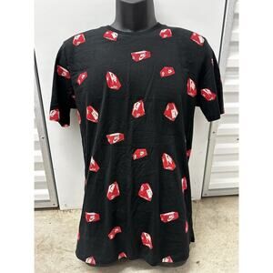 Nike Shoe Box‎ T SHIRT All Over Print Short Sleeve Mens M Black Red Sneaker Head